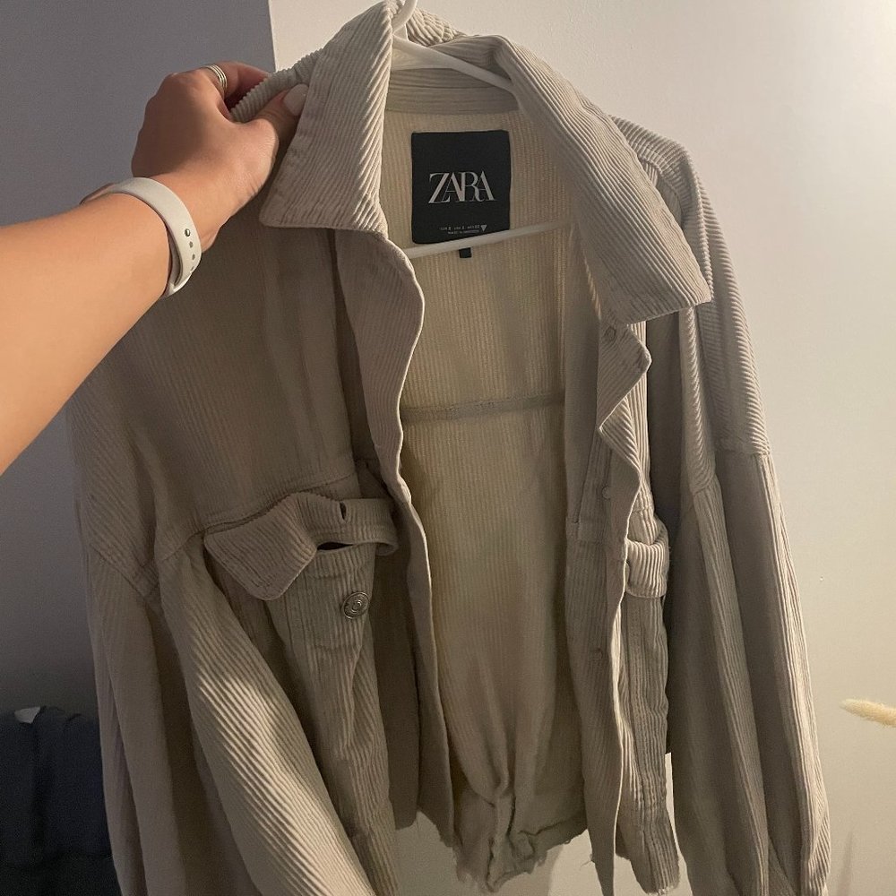 Corduroy Zara Beige Jacket